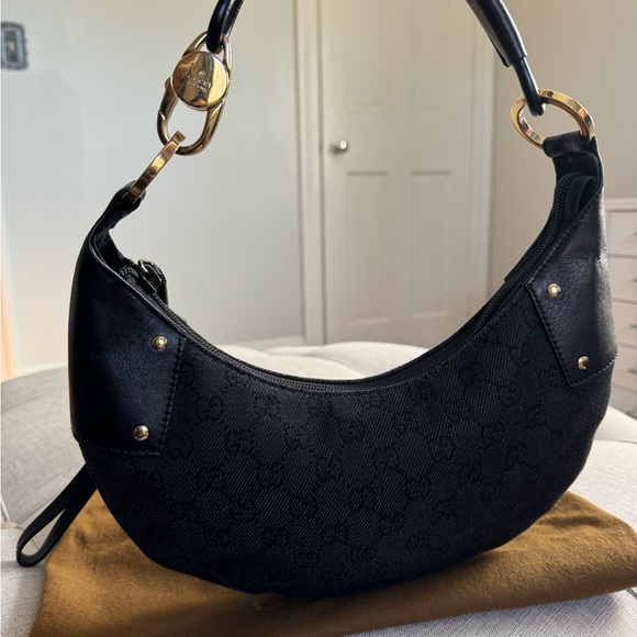 Authentic Gucci Crescent Monogram Handbag with Dust Bag. - Picture 6 of 16